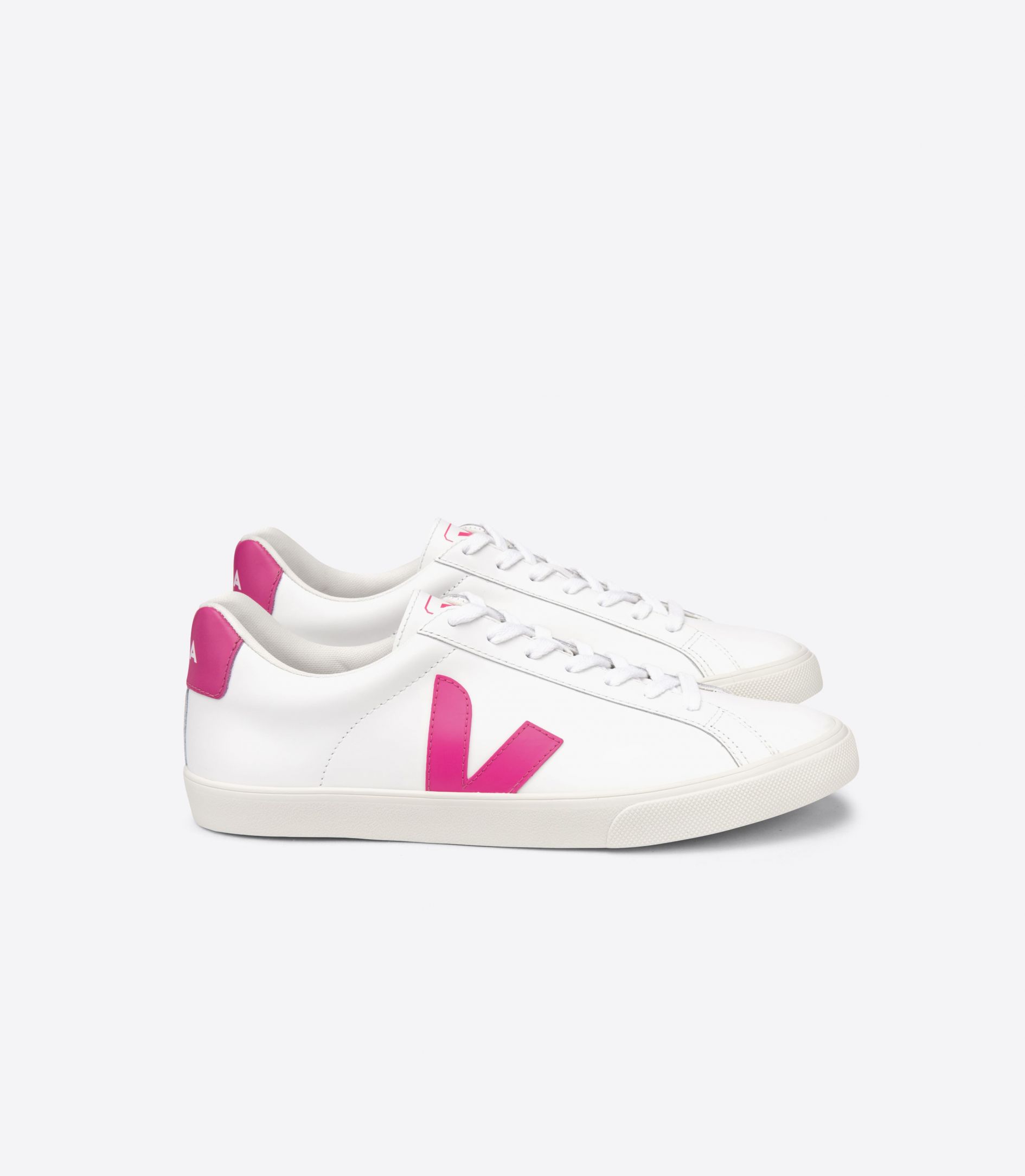 Zapatillas Veja Black Friday - Veja V-12 Cuero Mujer Blancas Rojas